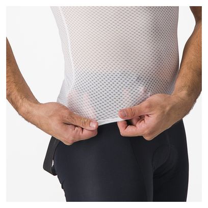 Maillot de Corps Manches Courtes Castelli Pro Mesh 2.0 Blanc