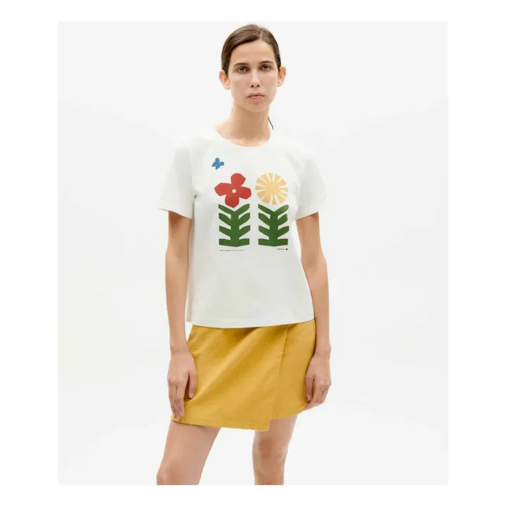Thinking Mu T-shirt Ida Methamorphosis Coton Bio | Blanc