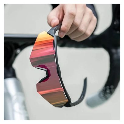 Lunettes de cyclisme anti-vent de protection avec 4 lentilles - vert