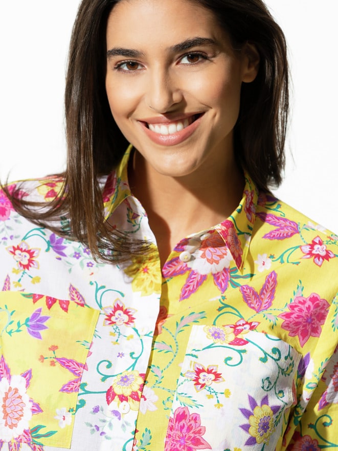 Patchwork Bluse