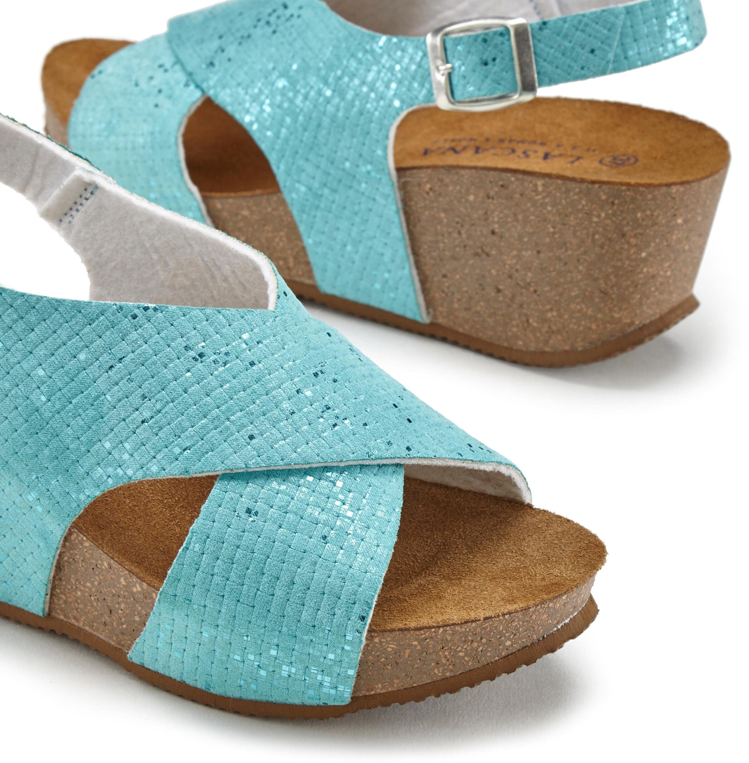 LASCANA Sandalette in türkis