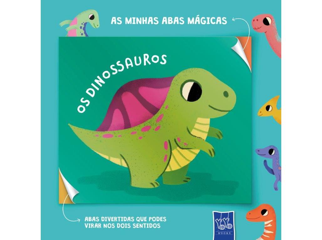 LIVRO AS MINHAS ABAS MÁGICAS DINOSSAUROS
