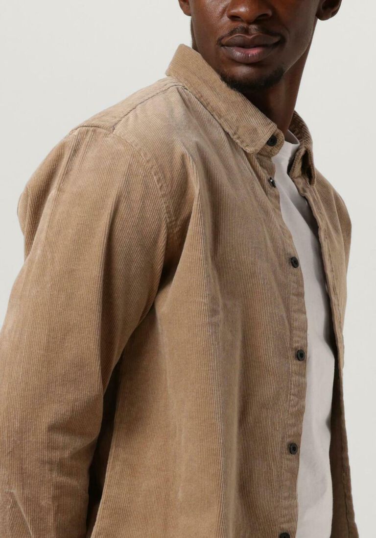 ANERKJENDT beige anerkjendt overshirt akleif corduroy shirt