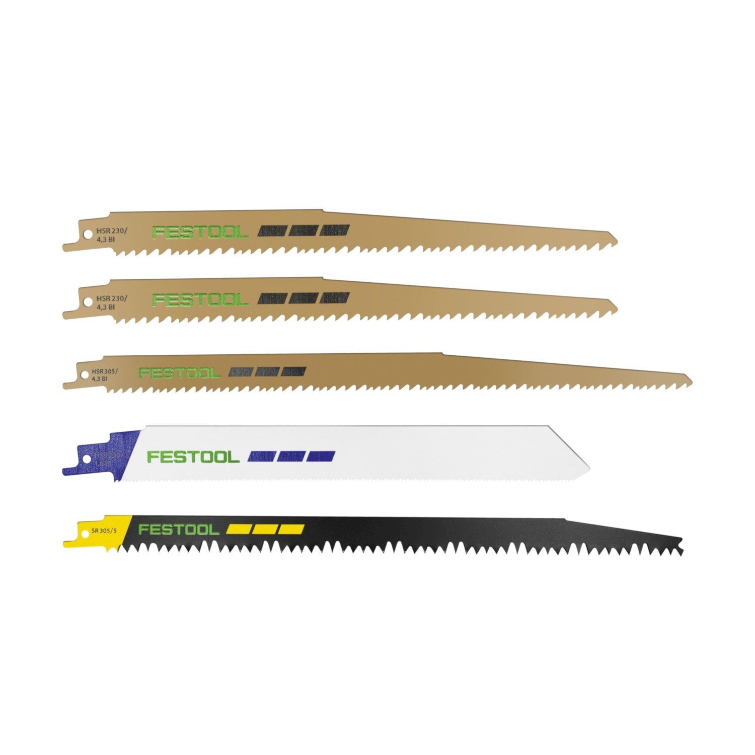 Festool RS-Sort/5 Reciprozaagbladenset - 577496