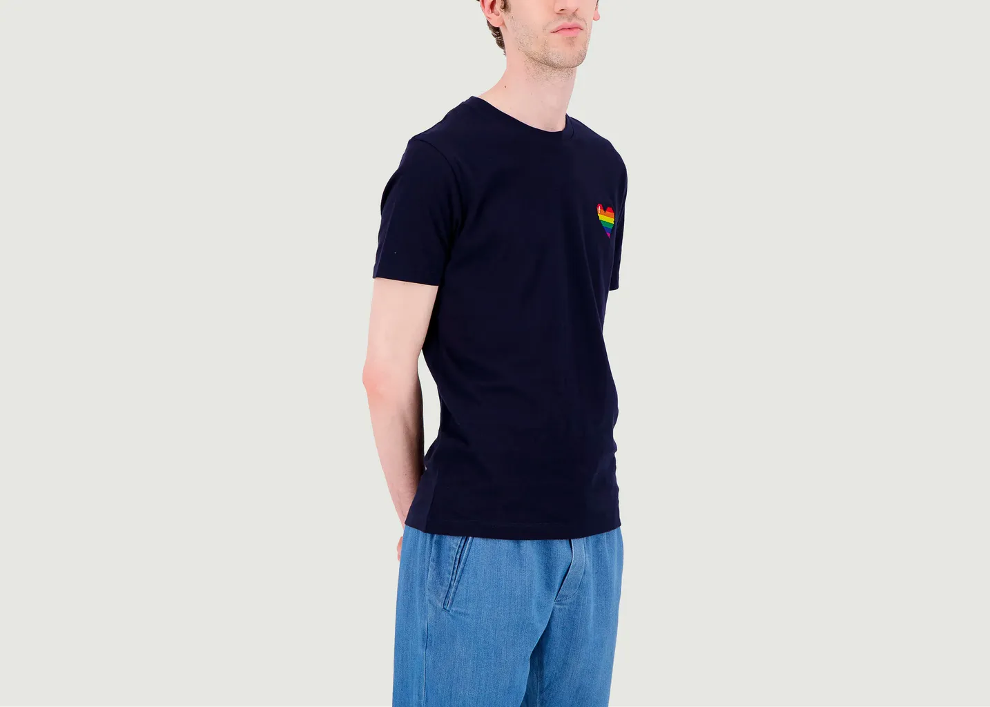 T-shirt avec broderie Rainbow Pixel JagVi Rive Gauche