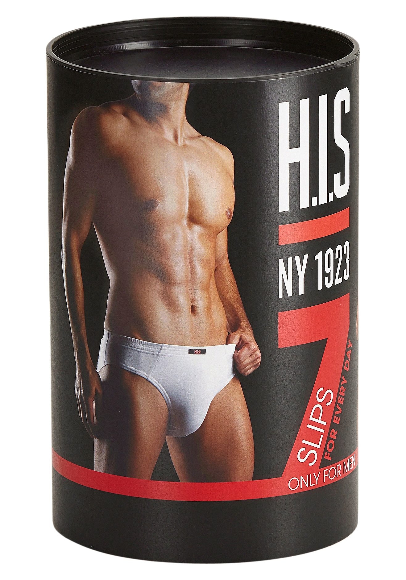 H.I.S Slip »Unterhosen für Herren«, 7 Stk. aus Baumwoll-Mix in einer Dose verpackt