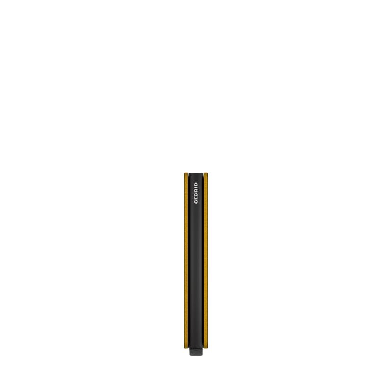 Porte-cartes Slimwallet Matte anti-RFID 10.2 cm Black & Ochre