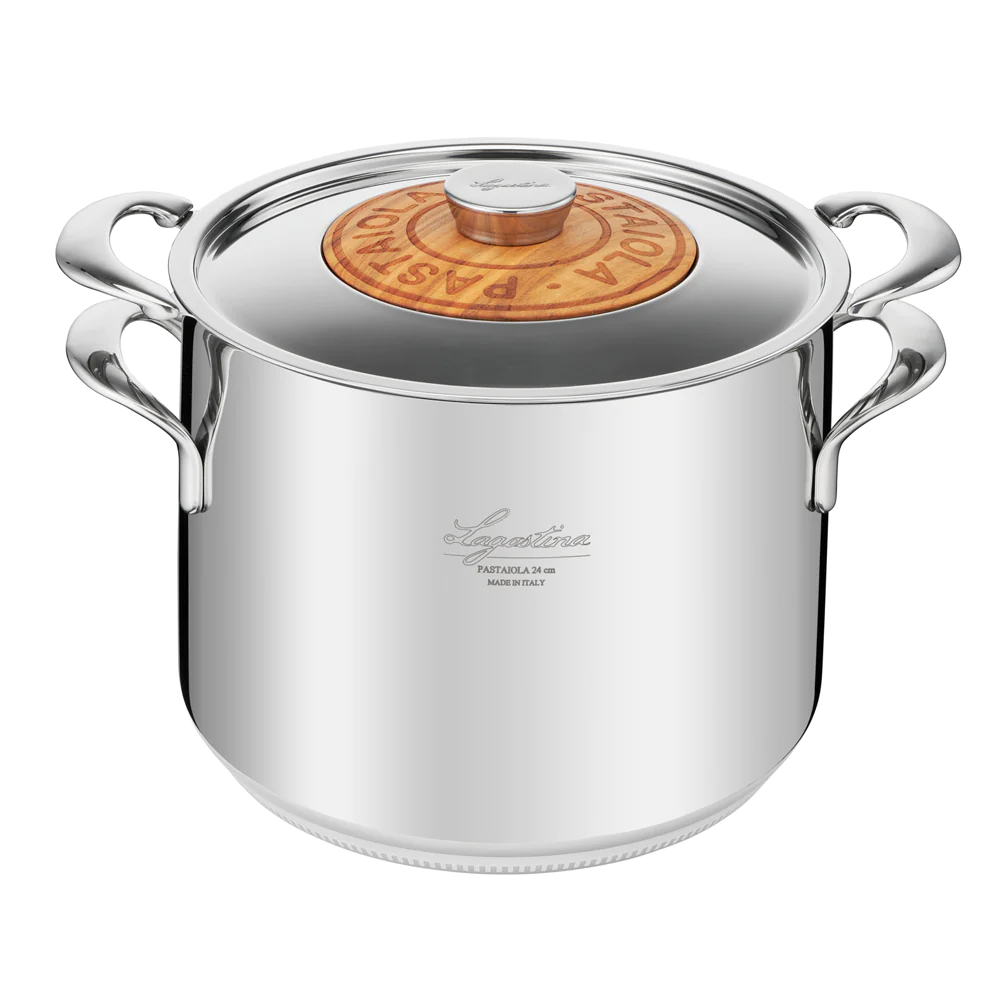 La pastaiola Linea Patrimonio 7,6 L en inox Lagostina