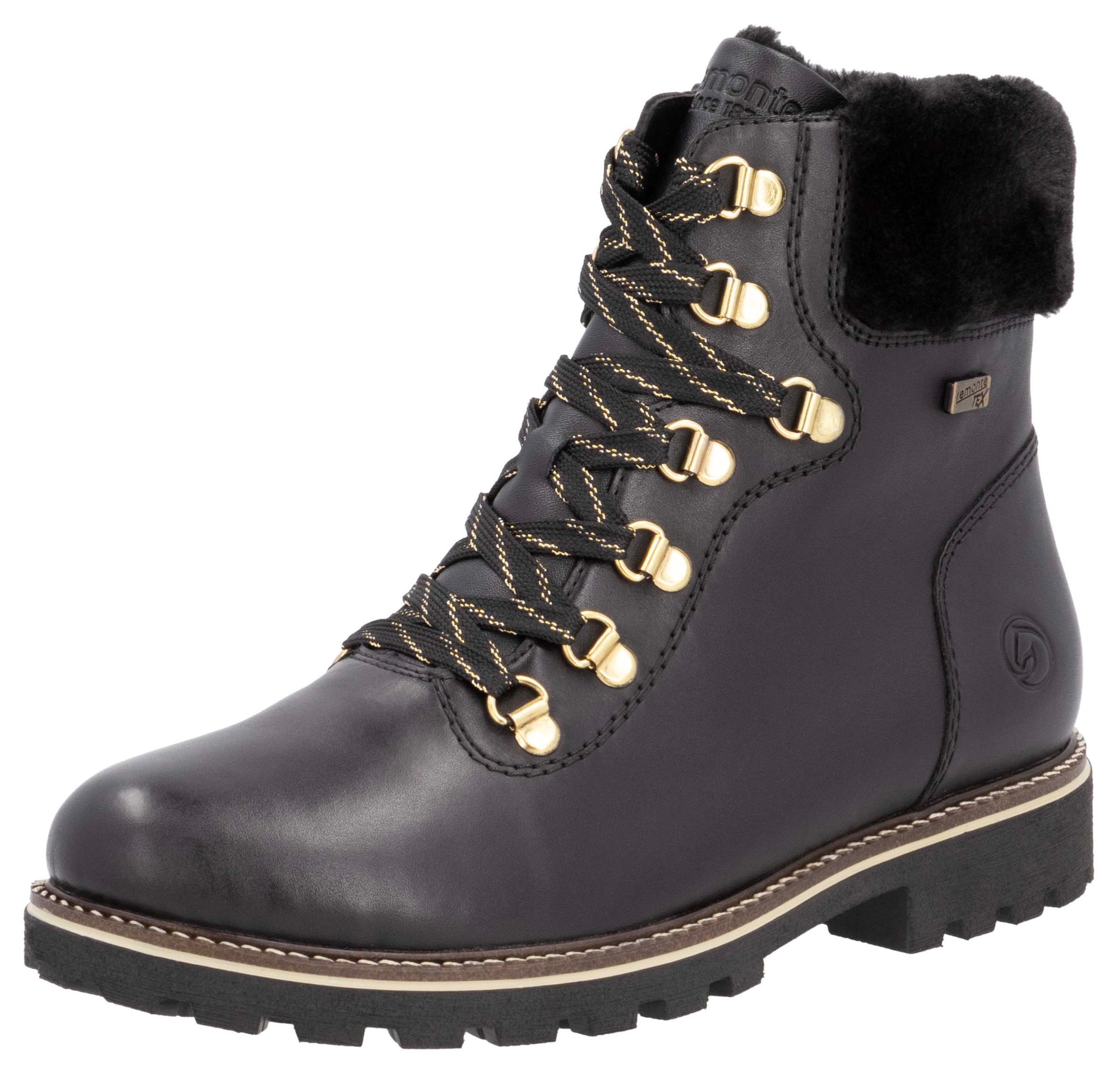 Remonte Winterboots  , Blockabsatz, Winterstiefelette, Schnürstiefelette mit TEX-Membran
