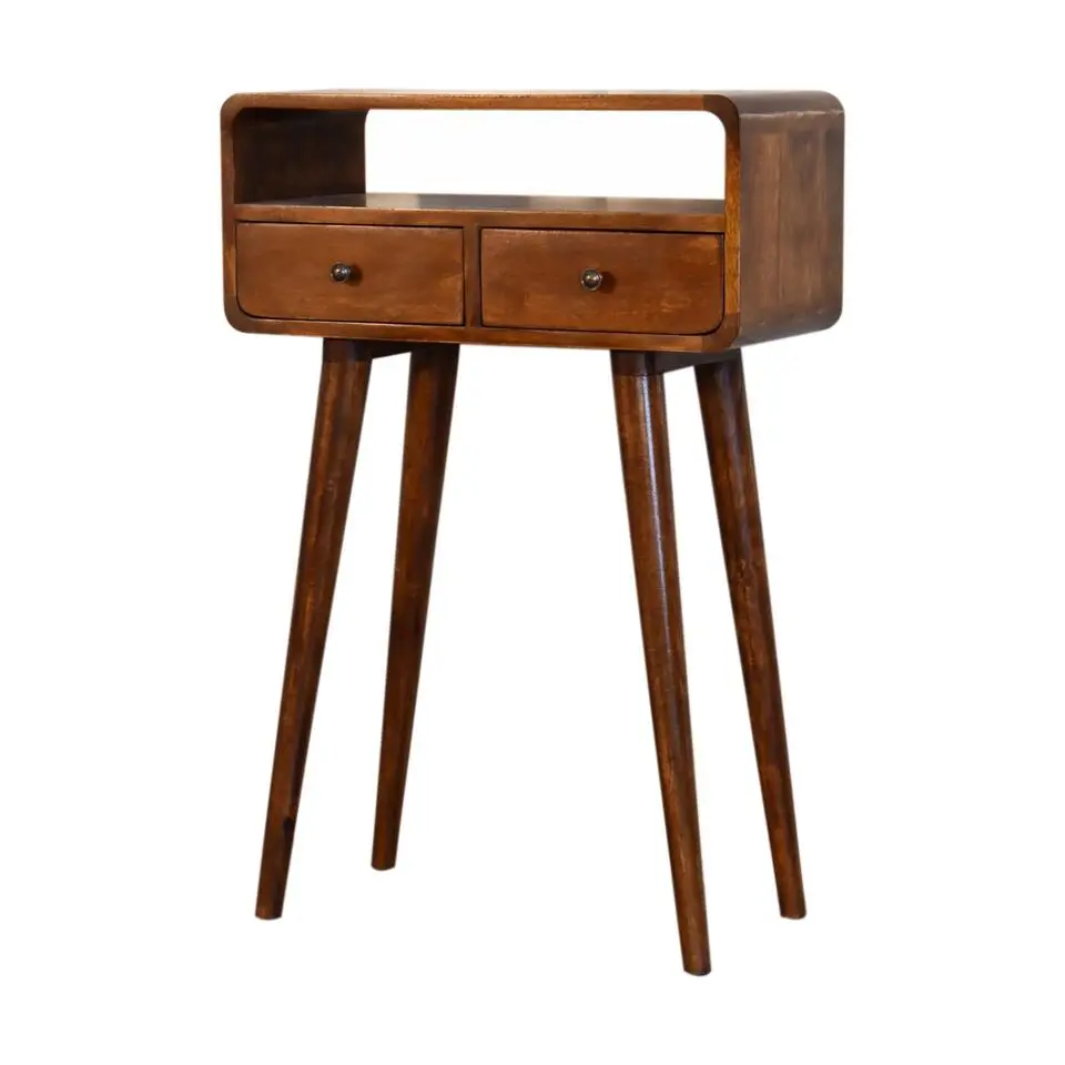 Artisan Furniture Solid hout Kastanje Sidetable Tafel