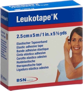 LEUKOTAPE K Pflasterbinde 5mx2.5cm hautfarbe
