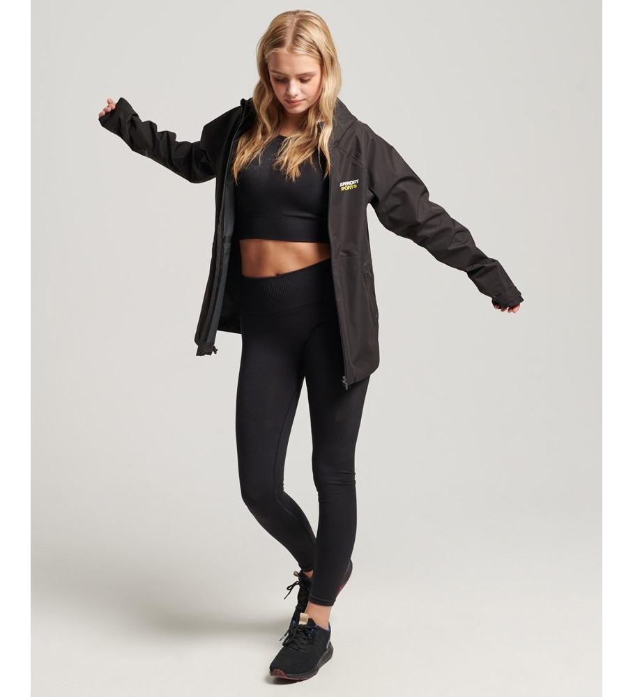 Jaqueta impermeável Superdry, preta