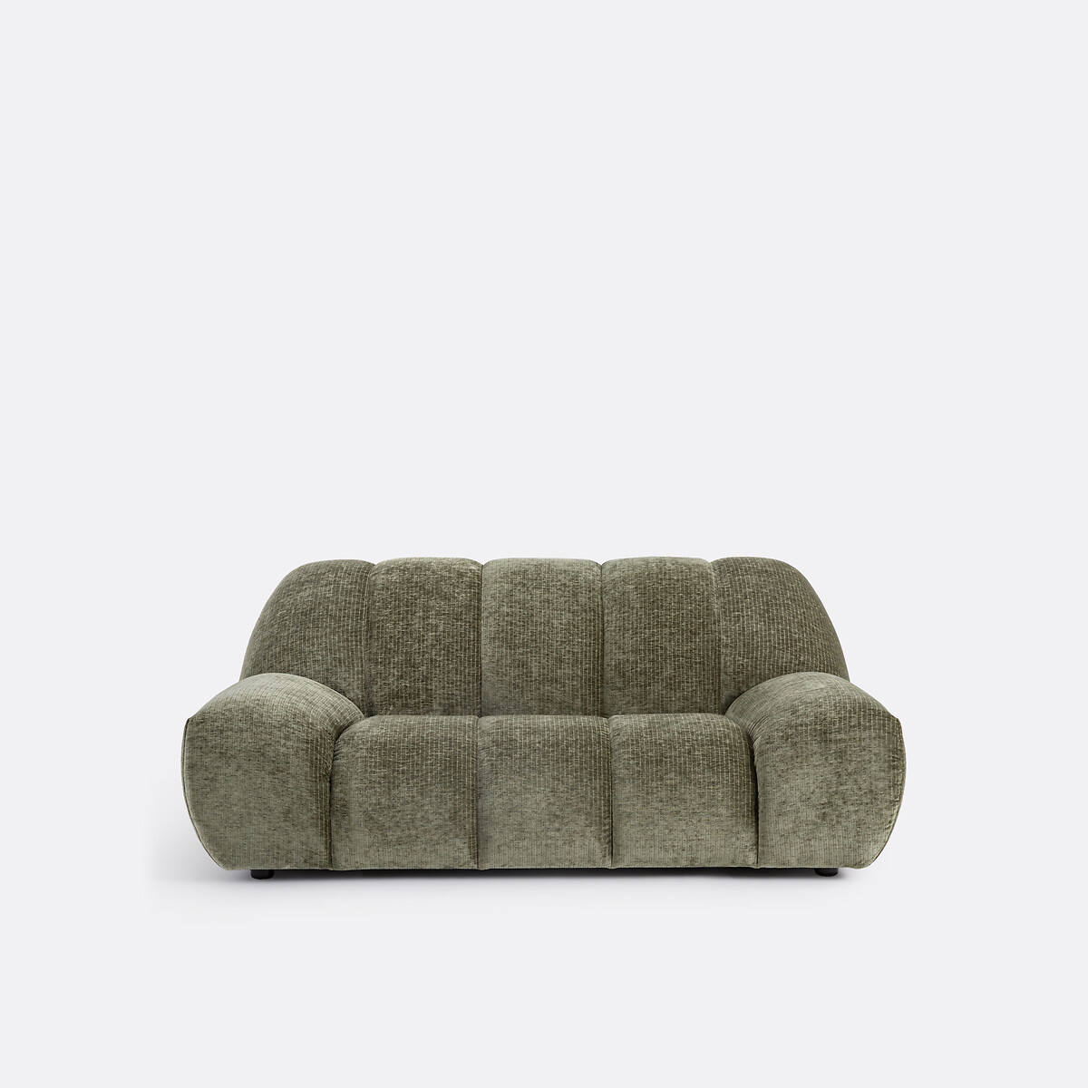 LA REDOUTE INTERIEURS<br>Sofá vintage de 2 lugares em veludo cotelê, Nuria