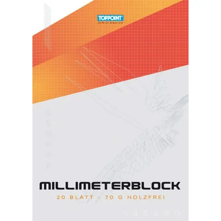 Stylex Millimeterblock DIN A4, 3 Stück