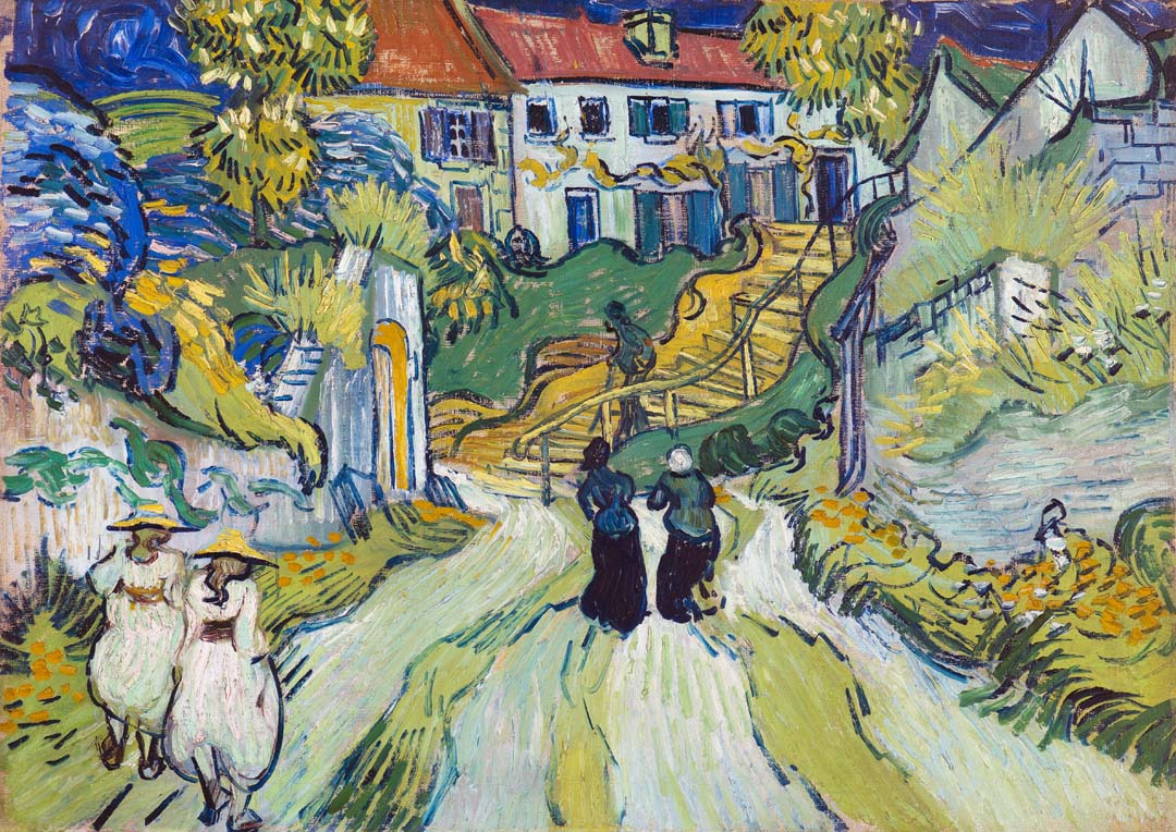 Die Treppe in Auvers von Van Gogh