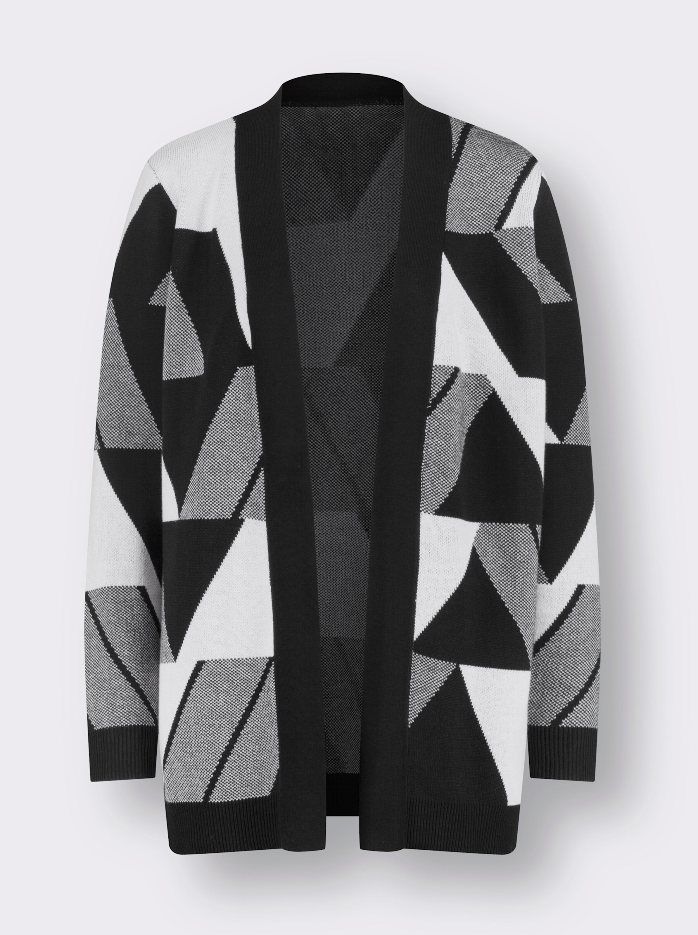Long-Strickjacke