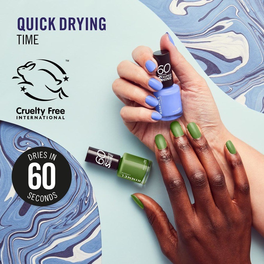 Rimmel 60 Seconds Super Shine Nail Polish #856 Blue Breeze 8ml