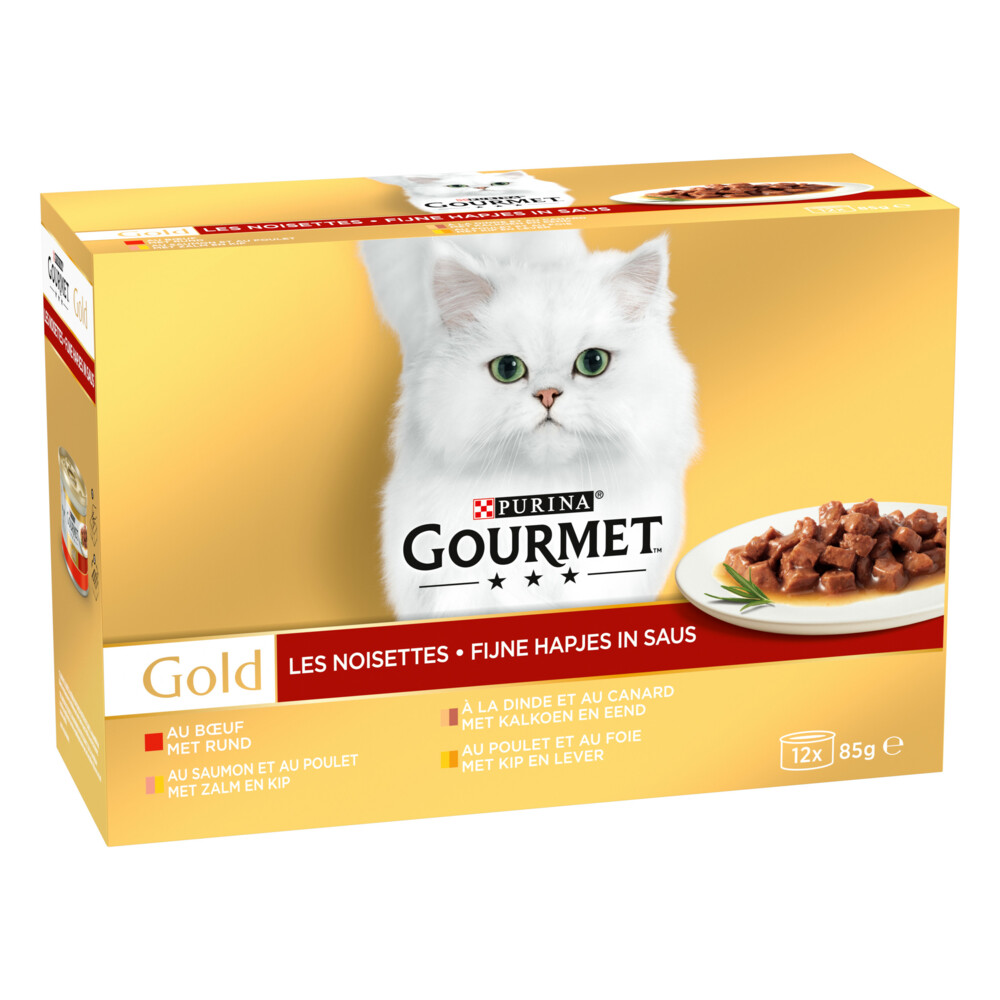 Gourmet Gold Multipack Fijne Hapjes Rood12 x 85 gr