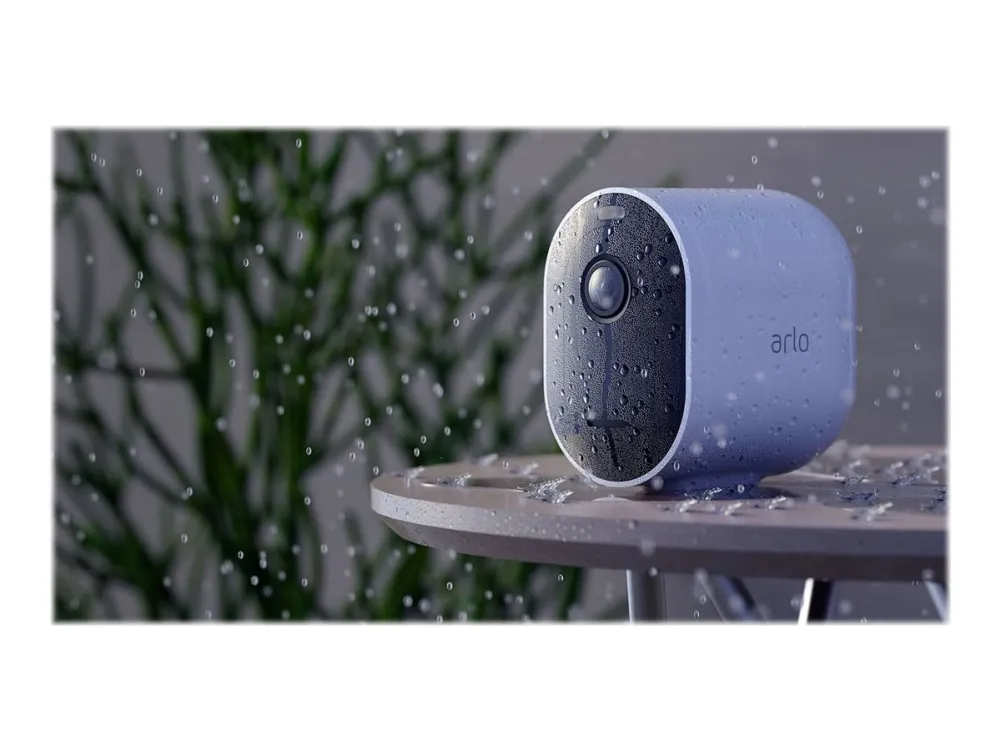 Arlo Pro 4 - Netværksovervågningskamera - udendørs, indendørs - vejrbestandig - farve (Dag/nat) - 4 MP - 2560 x 1440 - audio - trådløs - WiFi - USB 2.0 - H.264, H.265 - DC 5 V