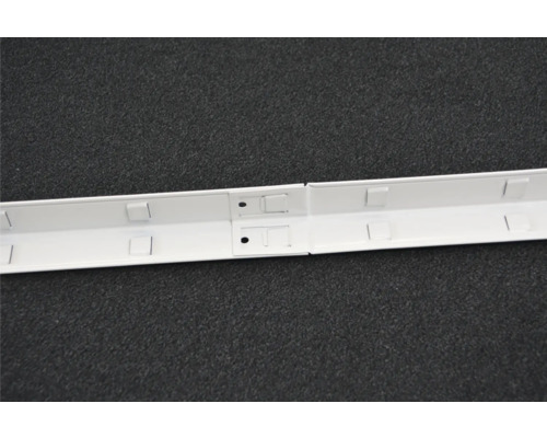 Insteekbare basis- en aanbouwstelling, wit, 180x200x35 cm, 8 legplanken, hoekprofielen gedeeld, set, draagvermogen 680 kg