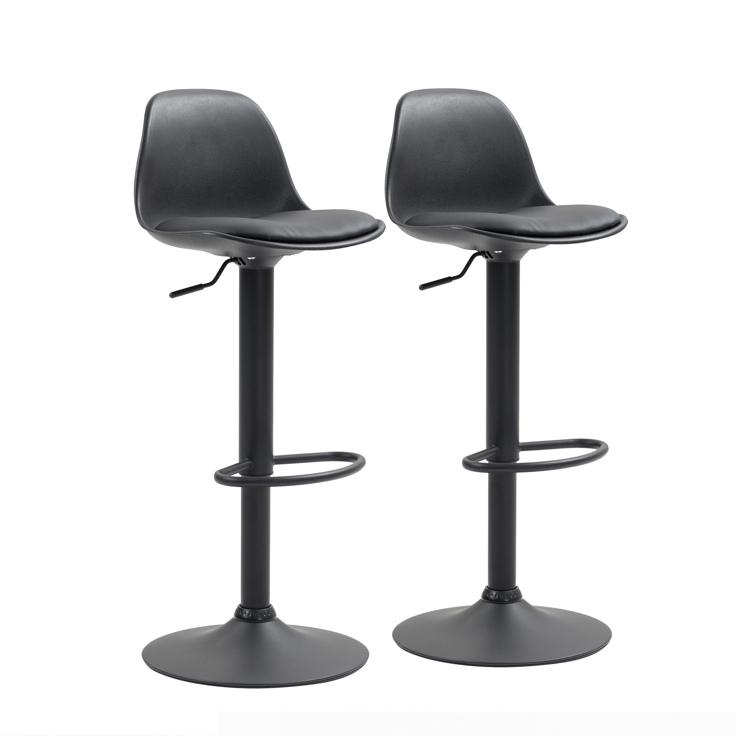 Barhocker JESSY 2er Set schwarz