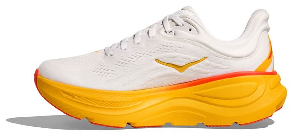 Chaussures Running Hoka Bondi 9 Blanc/Jaune Femme