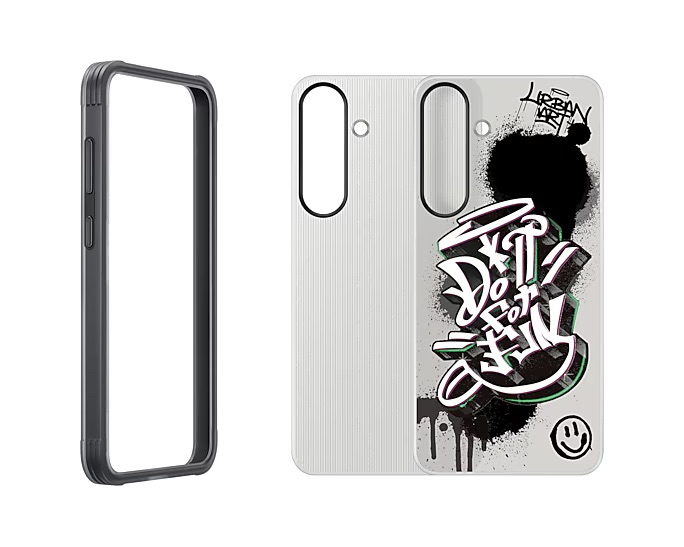 Galaxy S25 Flipsuit Rugged Hardcase Hülle Clear Cover   NFC Einlegekarte (EF-JS931CBEGWW) - Transparent