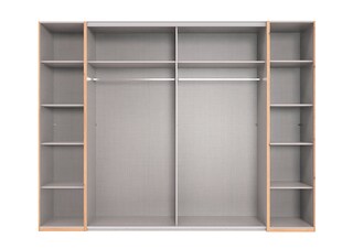 Kleiderschrank PHILADELPHIA braun/ grau