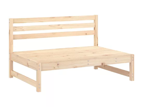 Canapé central de jardin 120x80 cm bois de pin massif