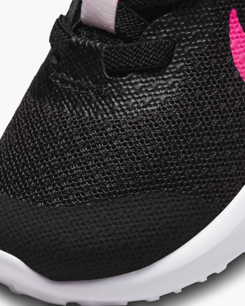 Chaussures Nike Revolution 6 Noir & Rose pour enfant