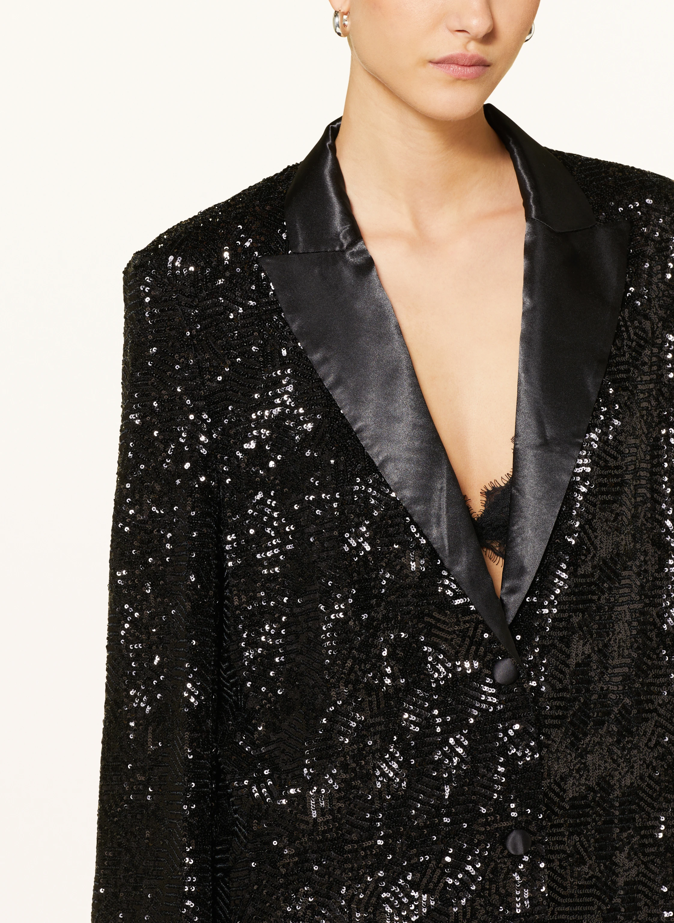 ROTATE Blazer mit Pailletten