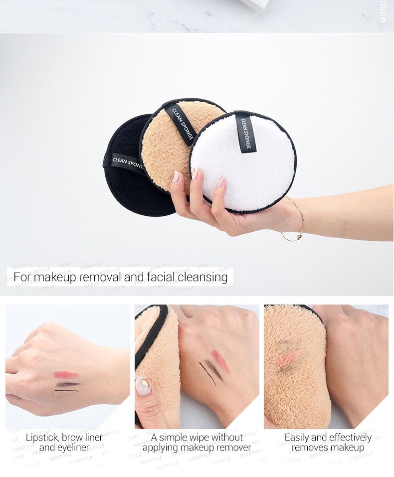 Choyu - Herbruikbare microvezel reinigingspad voor gezichtsmake-up