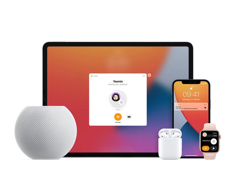 Apple HomePod mini Weiss Smarter Lautsprecher im Mini-Design mit Smart Home- und Sprachsteuerung