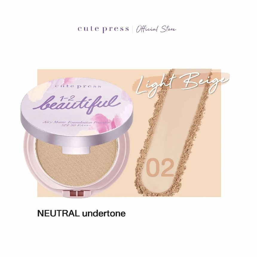 Cute Press - Luchtige matte foundationpoeder SPF 30 PA +++