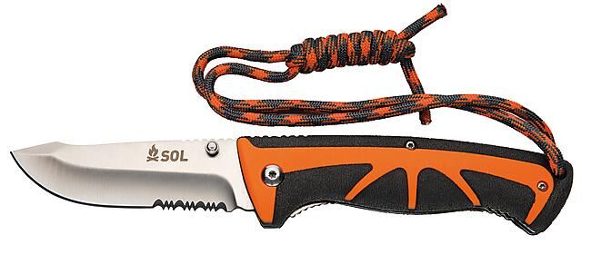 SOL - COUTEAU PLIANT LAME SEMI CRANTE