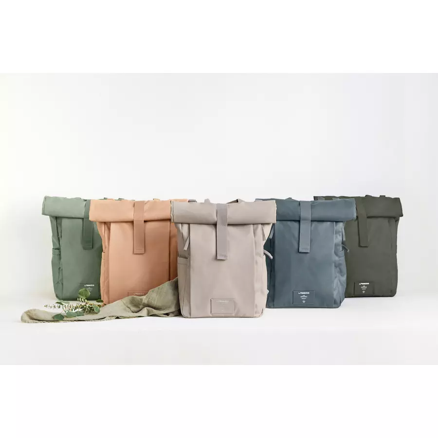 LÄSSIG Wickelrucksack Rolltop Up Backpack taupe