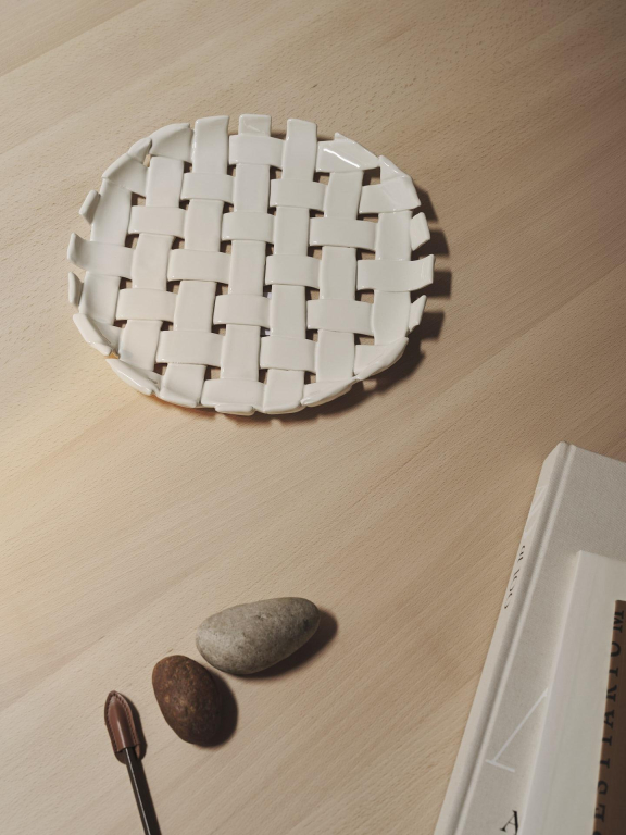 Ferm Living Plait serveerschaal Off-white
