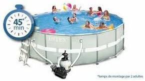Intex Swimming Pool Ø 732 x 132 cm Frame Pool Set Ultra Rondo XTR 26340