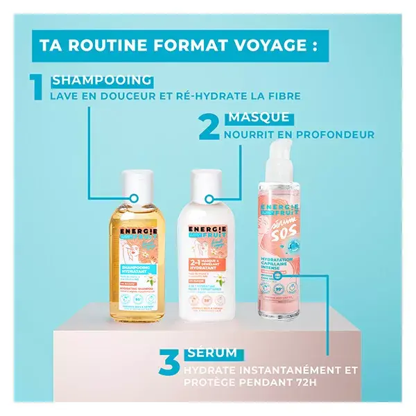 Máscara Capilar Energie Fruit 2 em 1 - Tamanho Viagem - Óleo de Monoi e Macadâmia 75ml