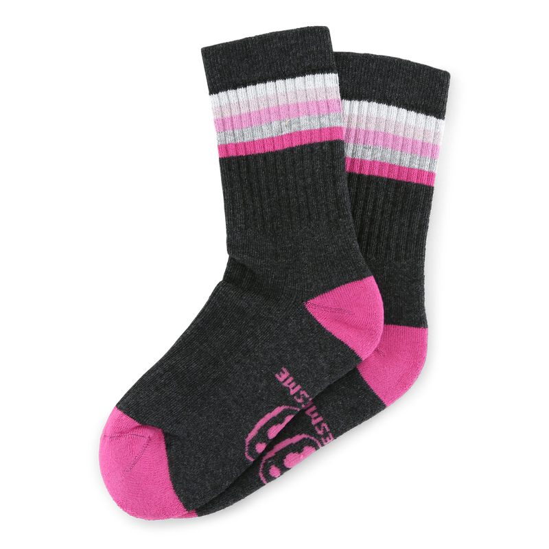 Shoesme antraciet-roze sok  | Meisjes schoenen