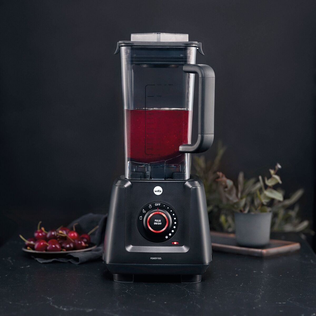 PowerFuel PB2B-1200 blender, matt svart