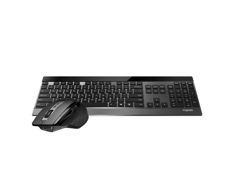 Rapoo Tastatur-Maus-Set 9900M Multi-Mode Kabelloses Multi-Mode Maus-Tastatur-Set