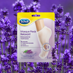 Scholl Voetmasker Lavendel 1PR