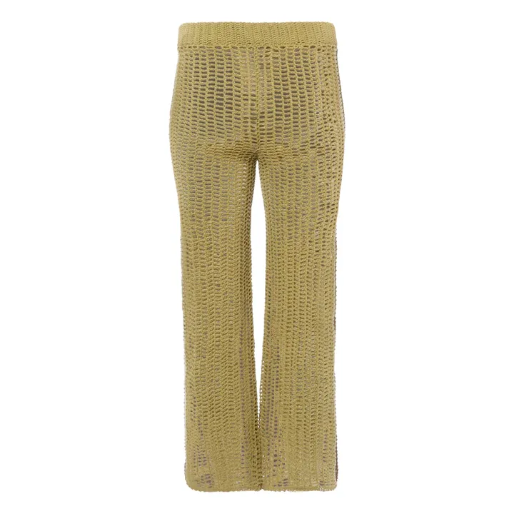 She Made Me Pantalon Rahi Crochet | Vert kaki
