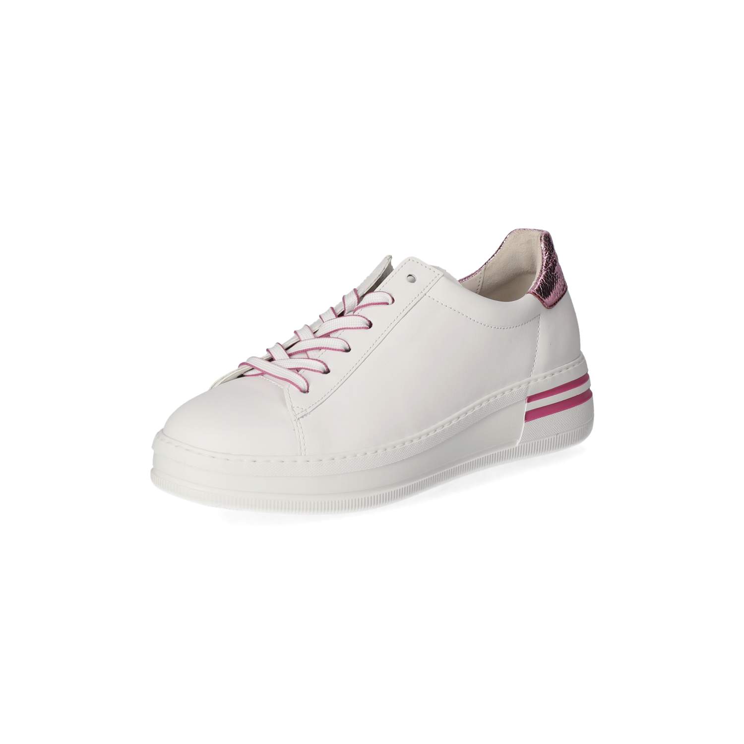 Gabor Low Sneaker - weiss/rose