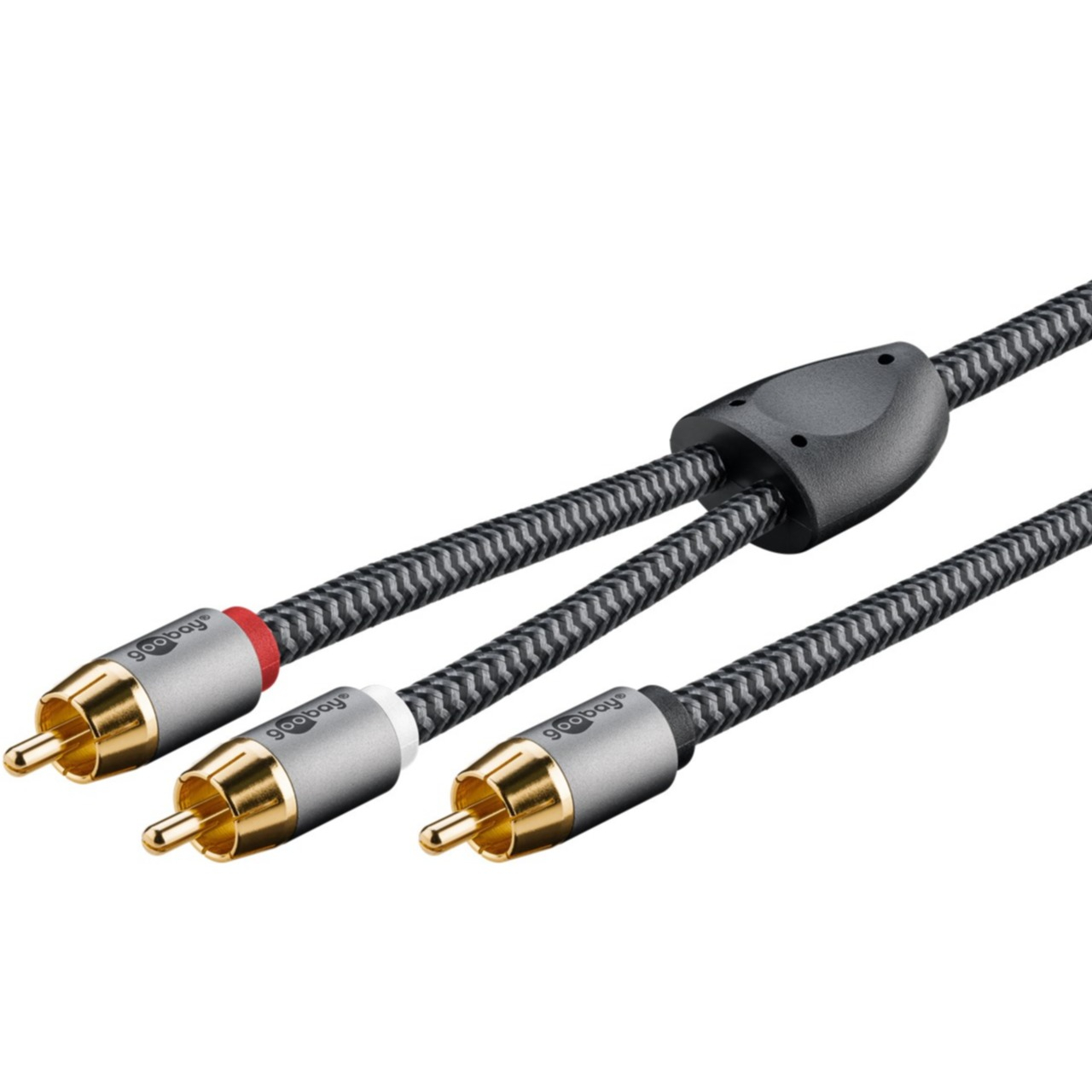 (2m) Cinch Y-Audiokabel (65300) - Sharkskin Grey
