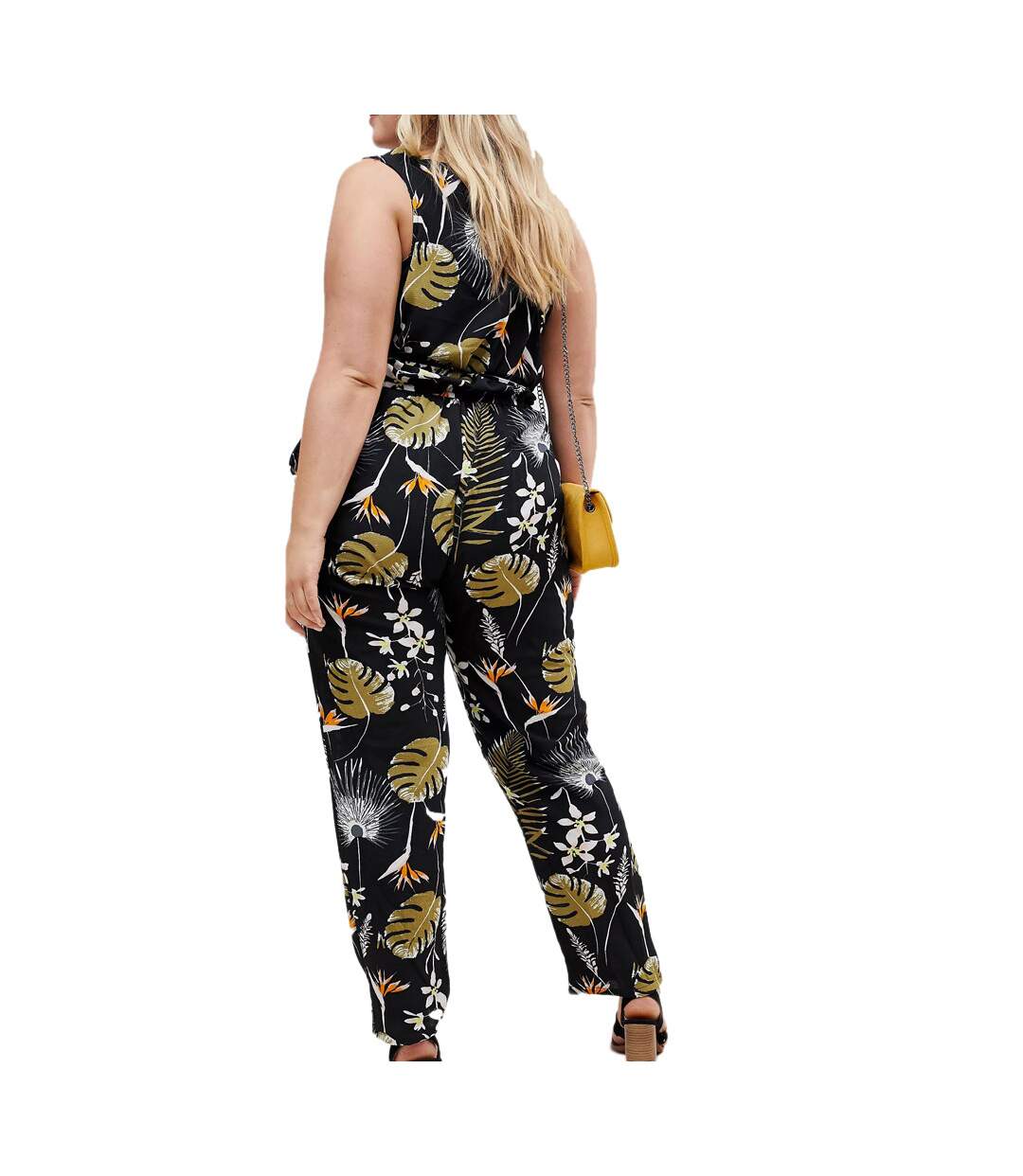 Combinaison Noir à fleurs Femme Brave Soul Leaf