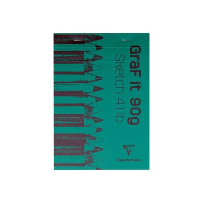 Clairefontaine Graf It - Carnet de croquis - 80 feuilles - A5 - 90 gr - disponible dans différentes couleurs