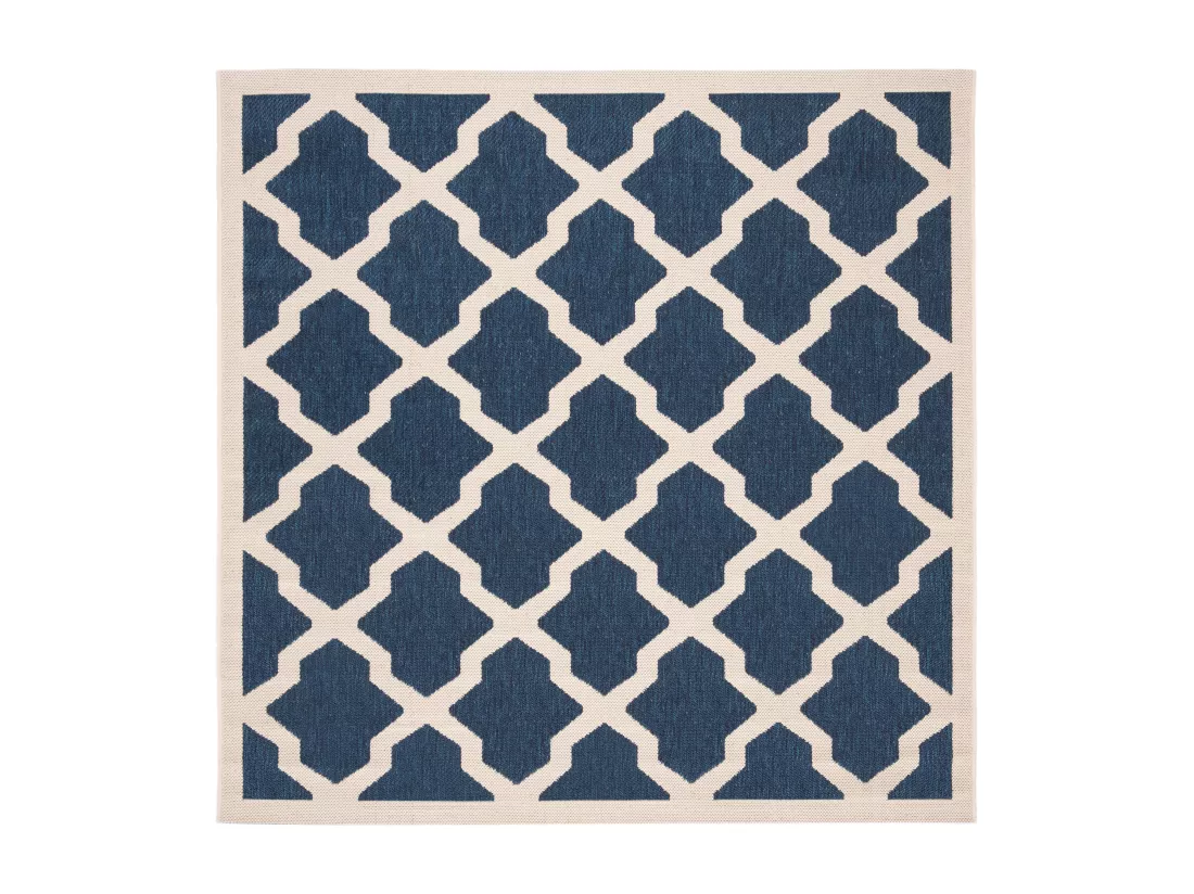Tapis Navy & Beige 160 X 160 cm - Samanna