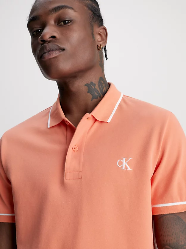 Camisa polo de corte justo